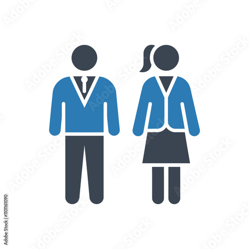Business colleagues teamwork icon