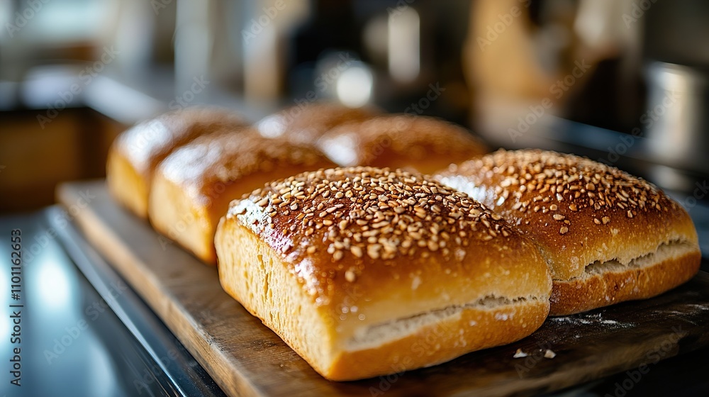 Golden Sesame Buns: A Bakery Delight Golden Sesame Buns: A Bakery Delight