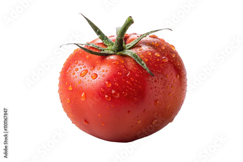 Wallpaper Mural Freshly Harvested Juicy Tomato with Water Droplets on Surface Torontodigital.ca