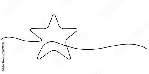 hand draw doodle stars illustration in continuous line arts style vector, Star continuous one line drawing vector illustration, Premium vector, hand draw doodle stars illustration in continuous line 