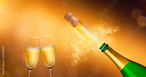 Silvester Feier 2025 mit Sekt
