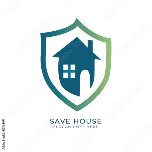 This is save house, real estate, and home logo template design