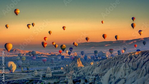 Turkey, Ballon in Cappadocia