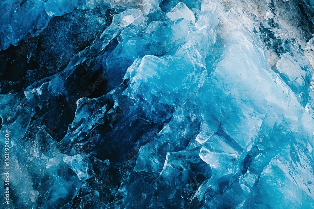 Obraz premium Eisige Gletscher Landschaft