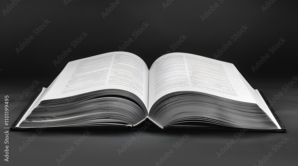 Fototapeta premium Blank sheet book mockup isolated on white background White book mockup opened square empty book album with clean pages on brown clean book mock up Mockup of a blank empty book 