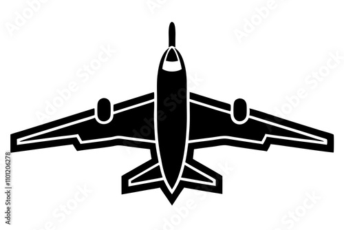 airplane silhouette vector