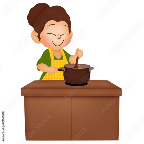 Woman cooking 