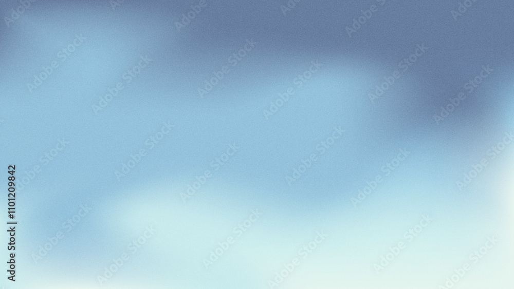 Obraz premium Grainy Cold Dark Frozen Blue Gradient 4K Background Wallpaper
