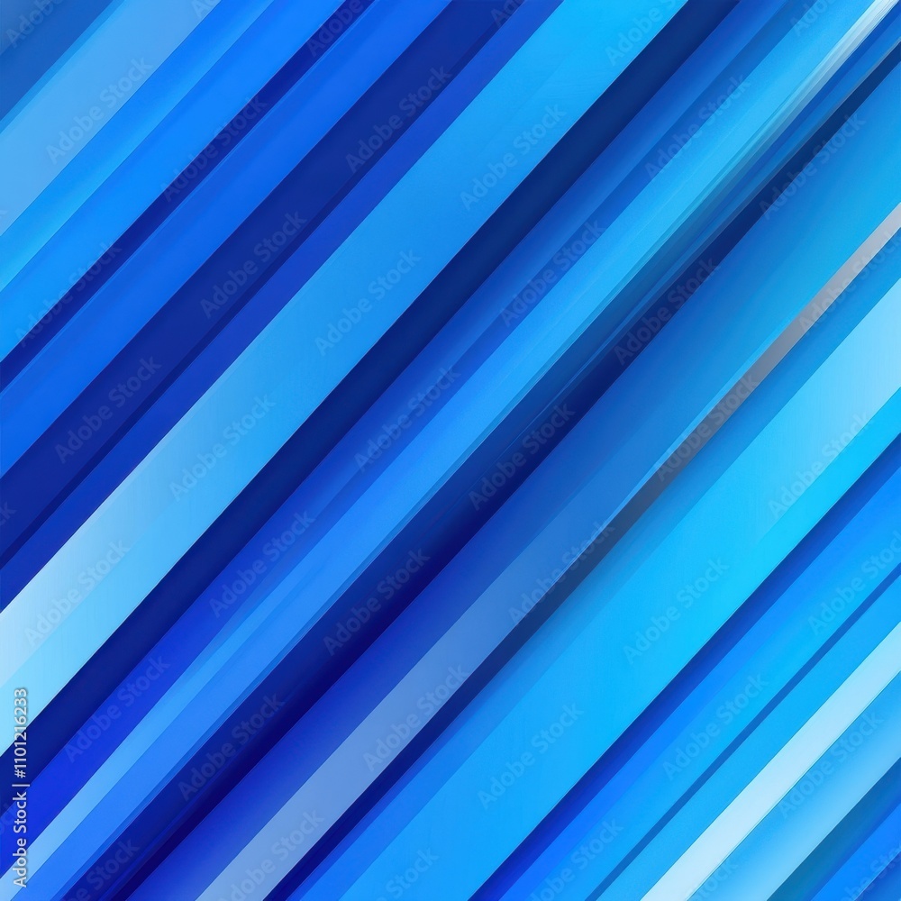 Obraz premium A dynamic abstract background featuring diagonal blue stripes of varying shades, creating a sense of movement.