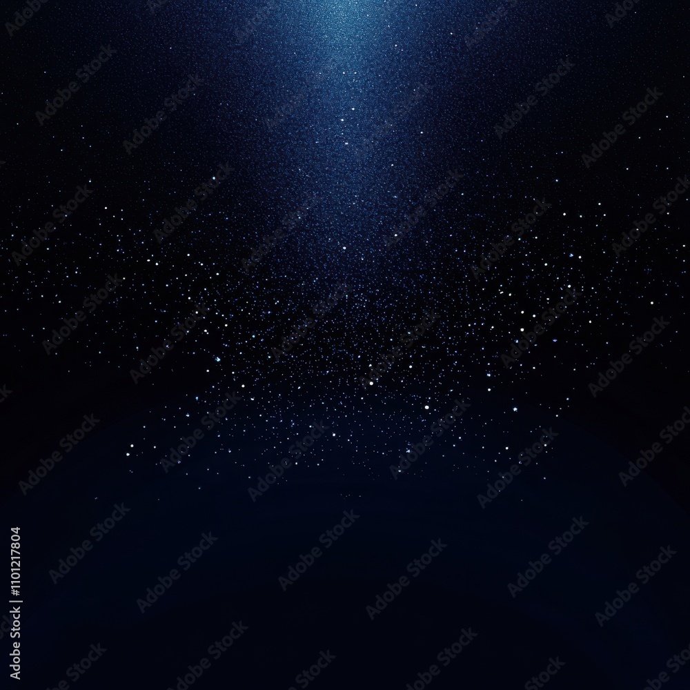 Fototapeta premium A mesmerizing deep space scene filled with shimmering stars, evoking wonder and tranquility against a dark backdrop.