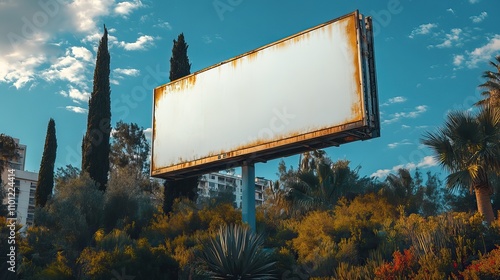 free psd blank billboard mocku photo