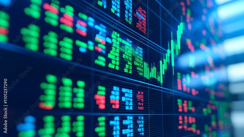 Fototapeta premium Stock Market Data and Trading Charts
