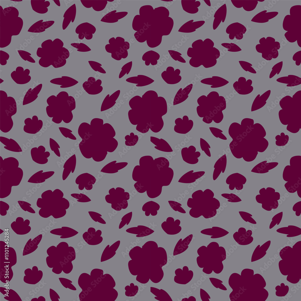 Obraz premium Seamless pattern with flowers. Vector pattern floral. Natural pattern for print and web