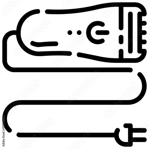 shaver outline vector icon