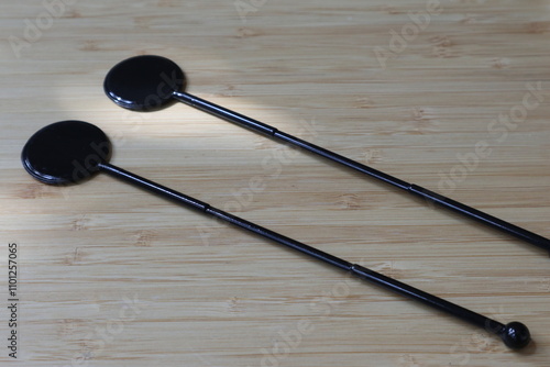 Promotional cocktail stirrer for branding black color