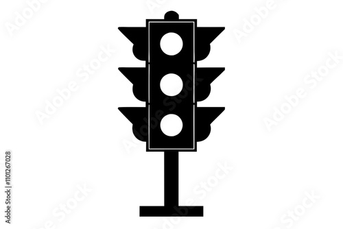 Traffic Light silhouette vector