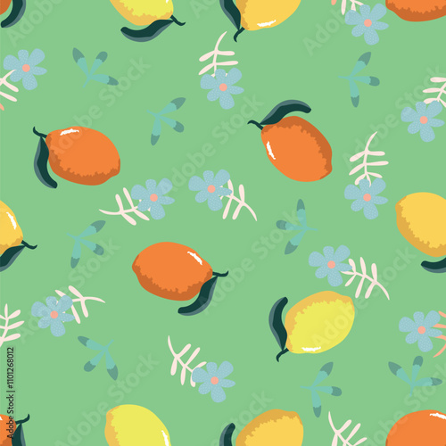 orange fruit pattern