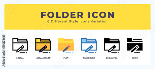 Folder icon vector illustration. trendy styles