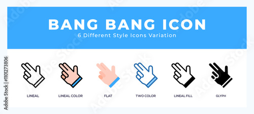 Bang bang symbol icon vector. symbol illustration