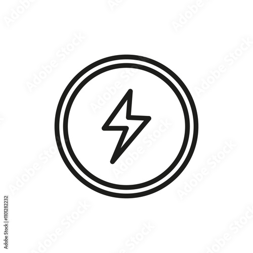 Magsafe icon Simple thin line flat symbol