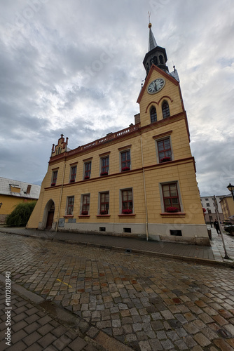 old Vidnava city twon hall in Czech republic