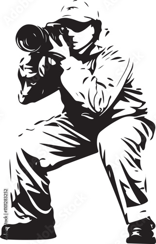 illustration of a cameraman