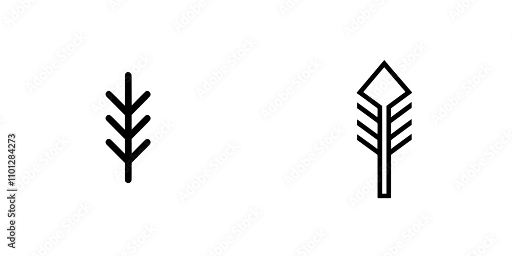 Fototapeta premium Line art icon for importing files or documents, suitable for apps and websites.