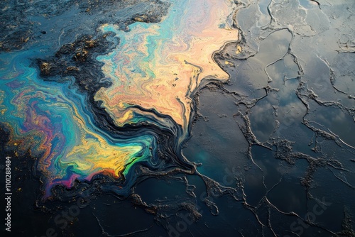 Obraz na płótnie Pipeline problems prompt oil spill incident investigation w salonie