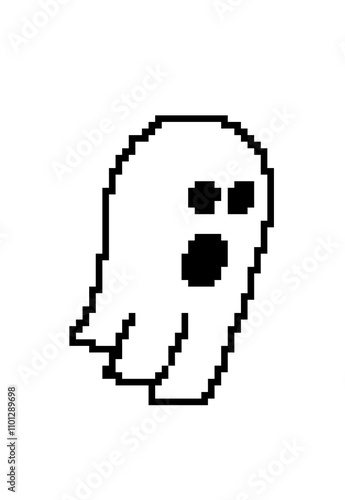 pixel art casper 
