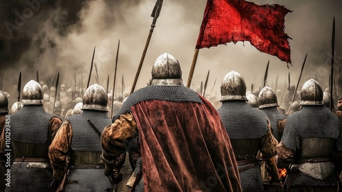 The medieval era saw Christian crusaders engaging in warfare against the Ottoman Turks, with soldiers donning metal armor and helmets.