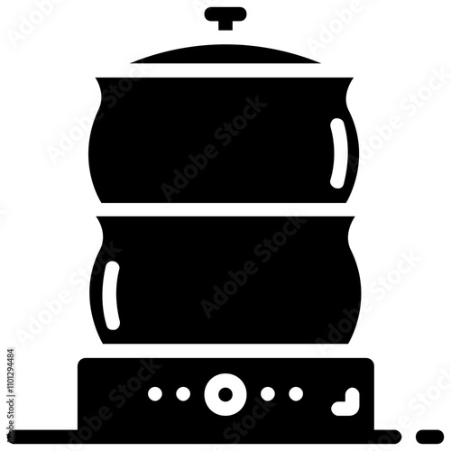 steamer vector glyph icon