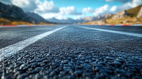 Wallpaper Mural view of the infinity empty asphalt international race track rendering Torontodigital.ca