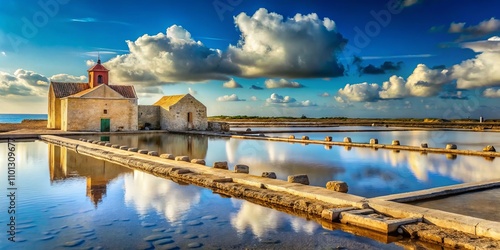 Captivating Architectural Photography of Saline di Mozia: A Stunning Showcase of Ancient Salt Pans and Rich Cultural Heritage in Sicily's Picturesque Landscape photo