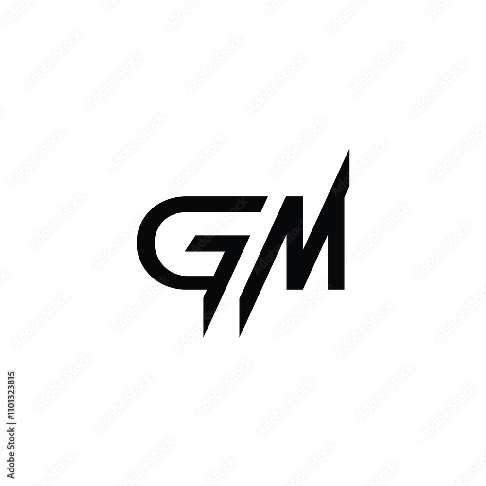 GM monogram logo design letter text name symbol monochrome logotype alphabet character simple logo GM monogram logo design letter text name symbol monochrome logotype alphabet character simple logo