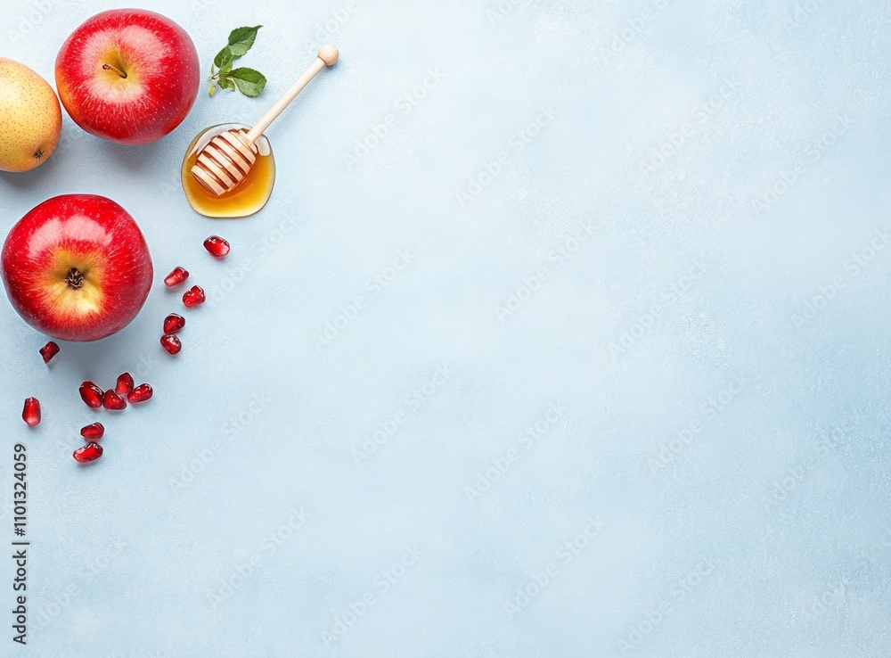 Honey, Apples, and Pomegranate: A Vibrant Autumnal Feast Honey, Apples, and Pomegranate: A Vibrant Autumnal Feast