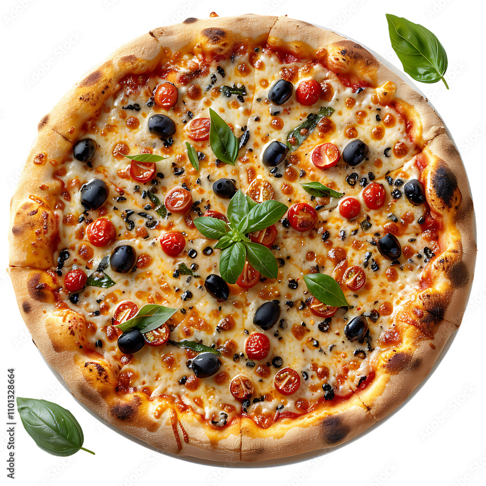 pizza with salami and olives pizza with salami and olives
