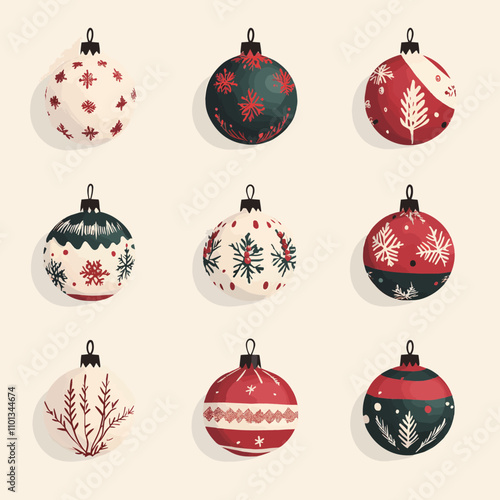 Christmas Ornament Baubles collection 