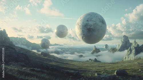 Modern digital wallpaper with advertising aesthetics
