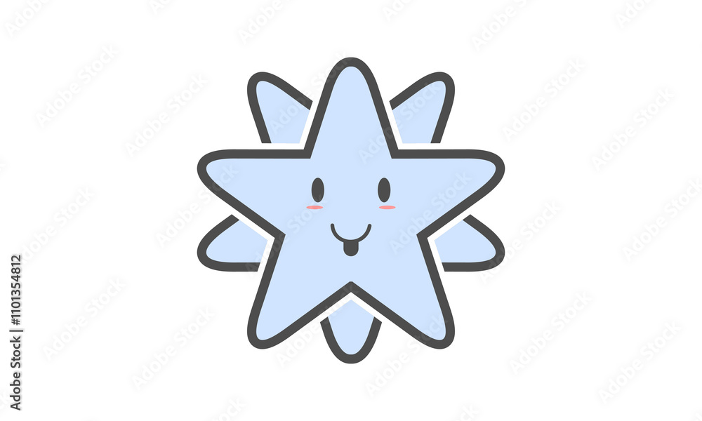 Obraz premium Funny star illustration design vector
