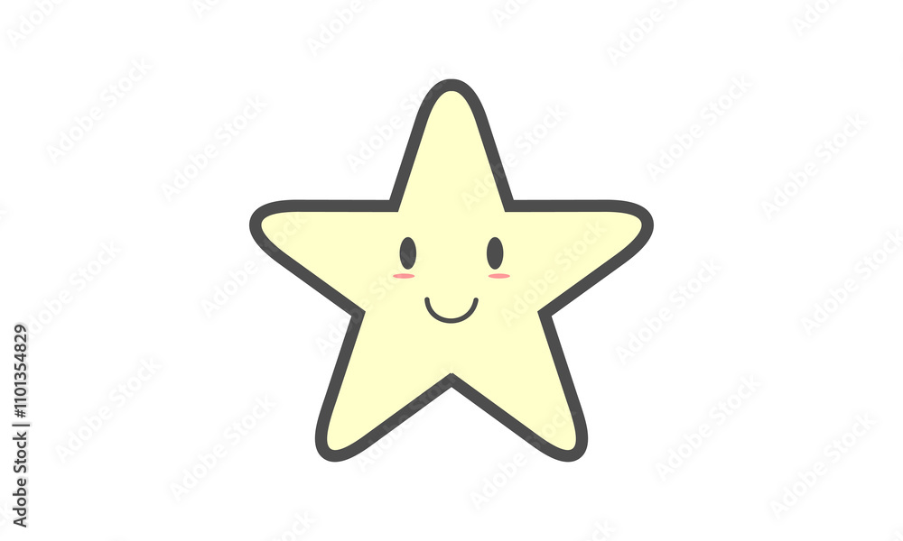 Obraz premium Smile star illustration design vector
