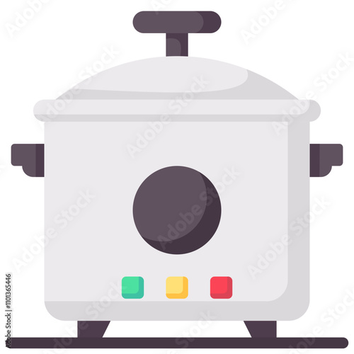 cooker flat vector icon
