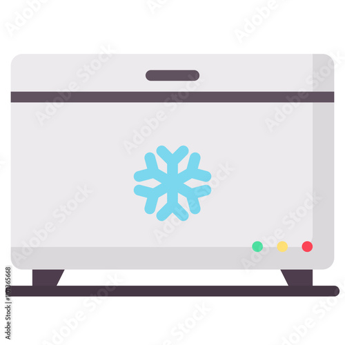 freezer flat vector icon