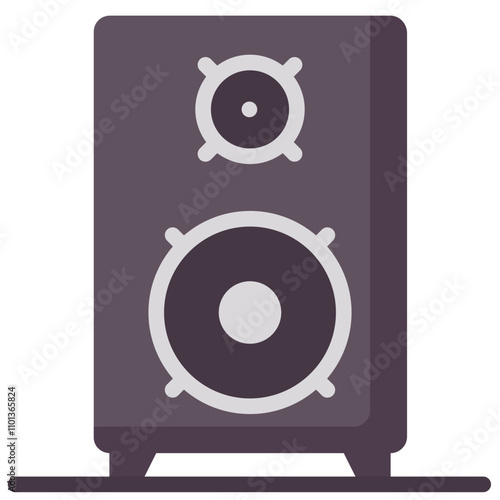 speakers flat vector icon