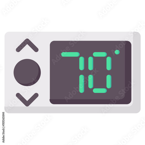 thermostat flat vector icon