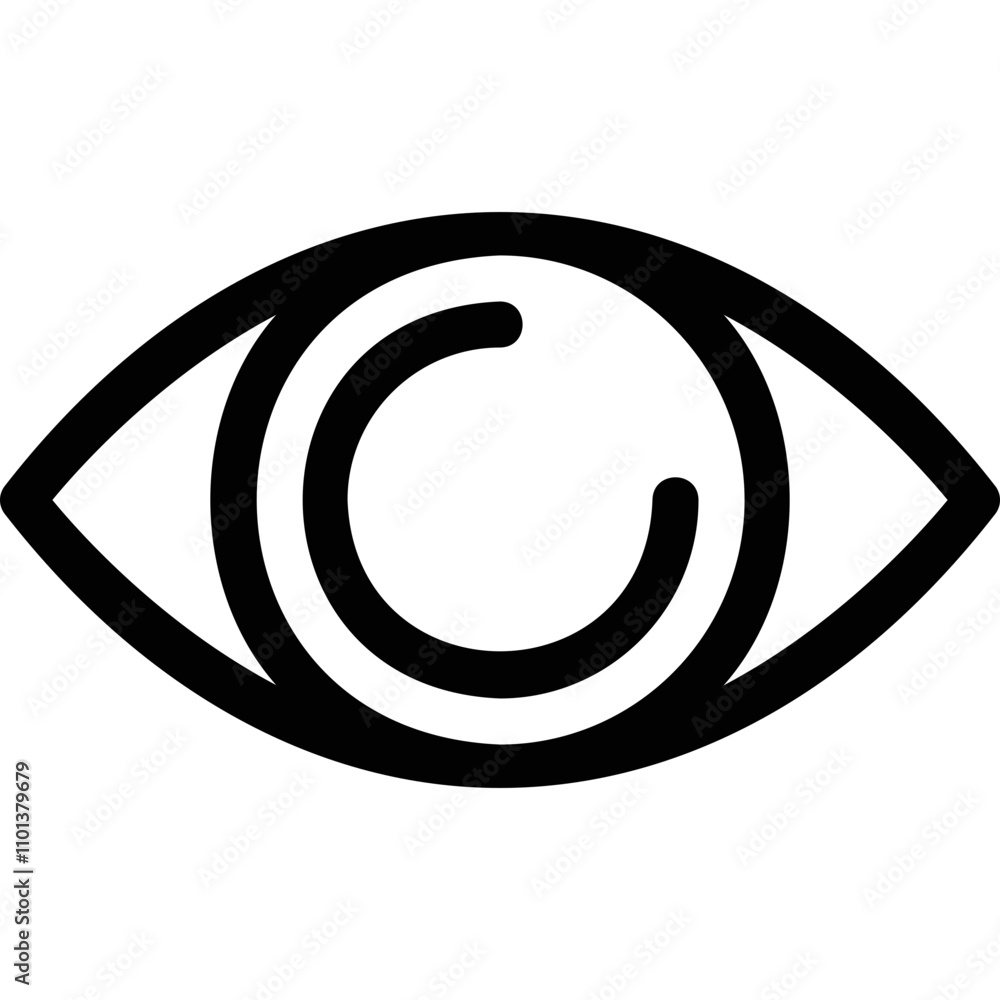 Fototapeta premium Simple vector icon eye