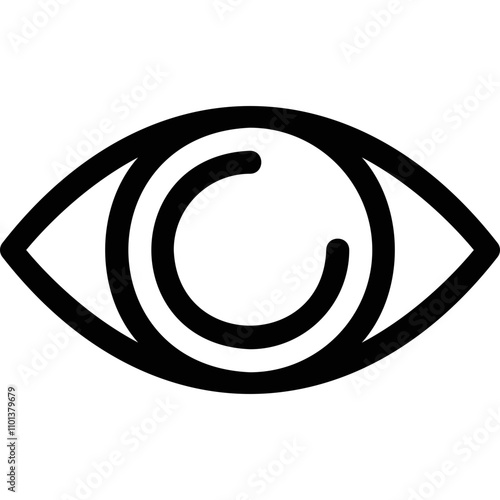 Simple vector icon eye