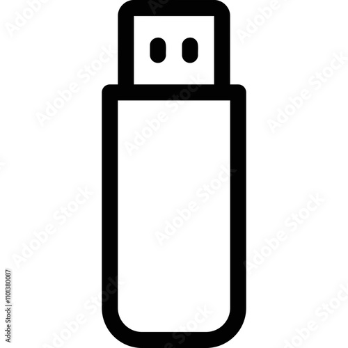 Simple vector icon usb flash drive
