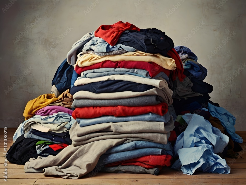 pile of dirty clothes to be washed in the bathroom pile of dirty clothes to be washed in the bathroom