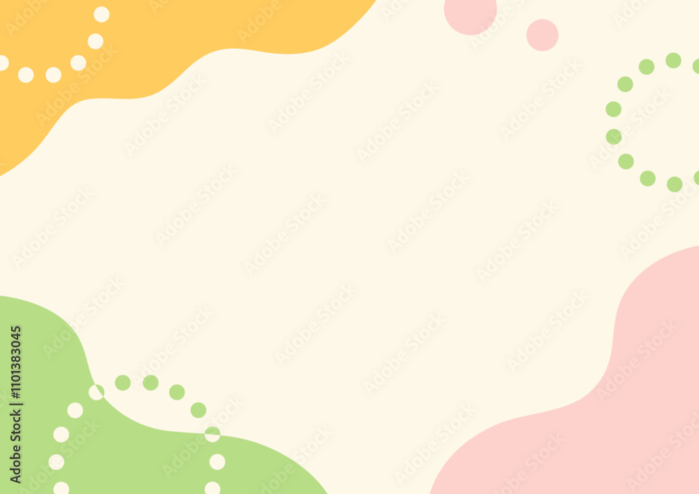 Obraz premium 春のシンプルでおしゃれなフレーム02