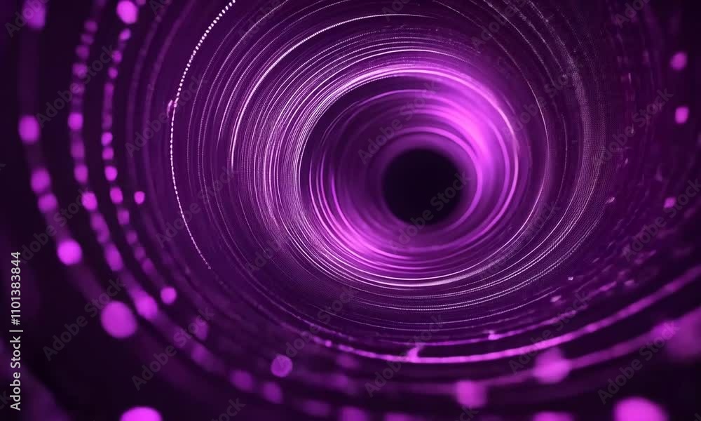 A mesmerizing swirl of purple lights creating a digital vortex effect. A mesmerizing swirl of purple lights creating a digital vortex effect.
